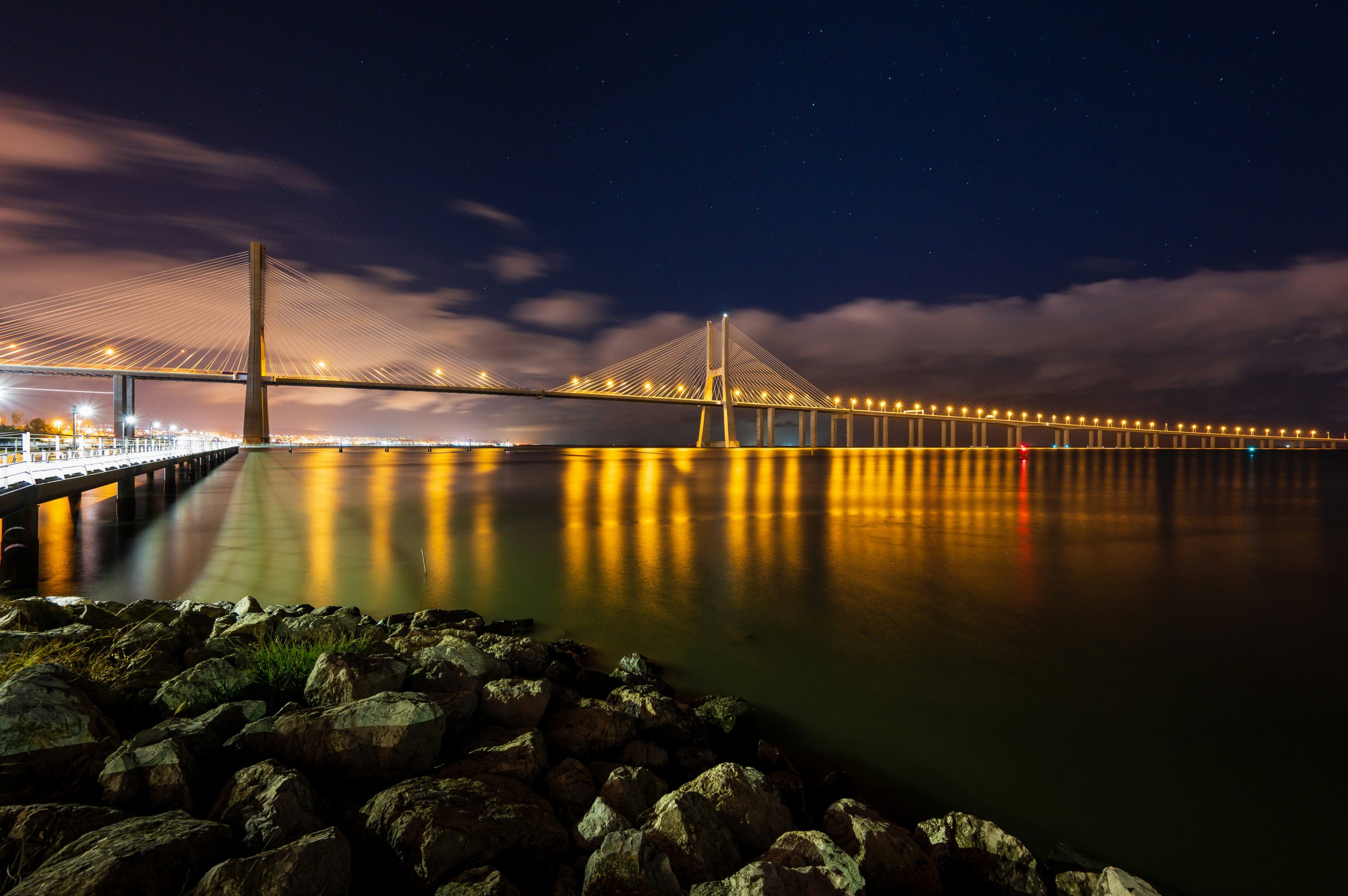 Water Bridge Night Lights