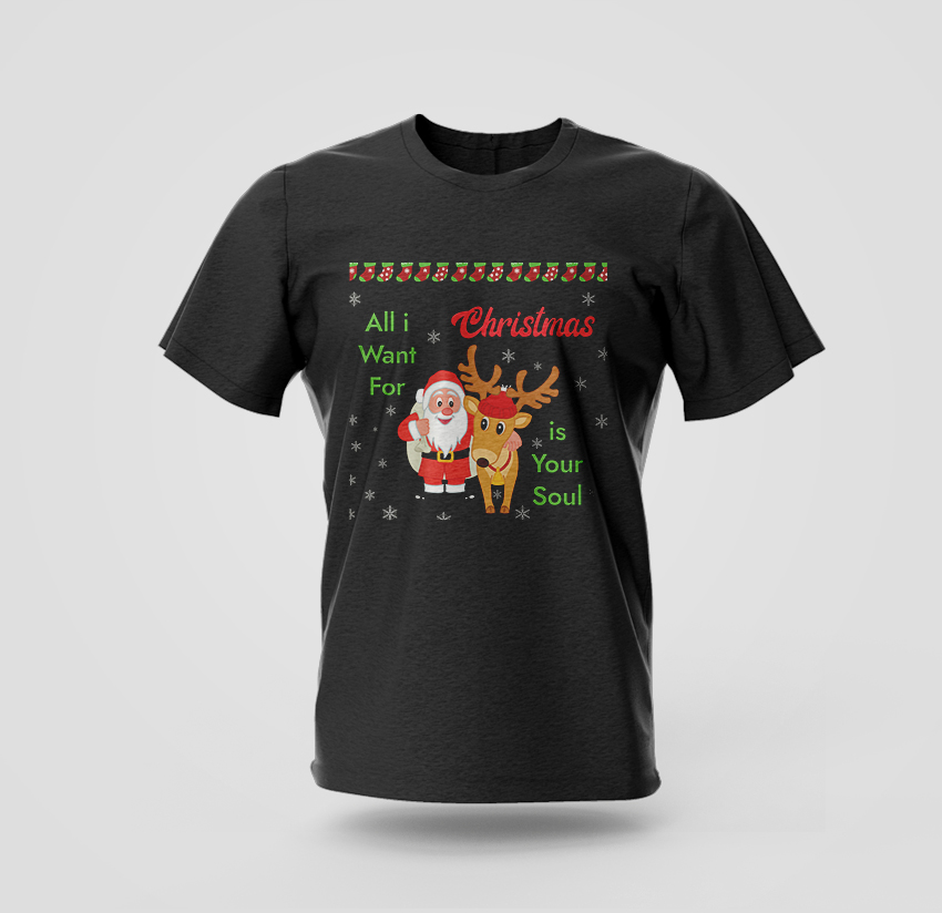 all i want for christmas classic t-shirt