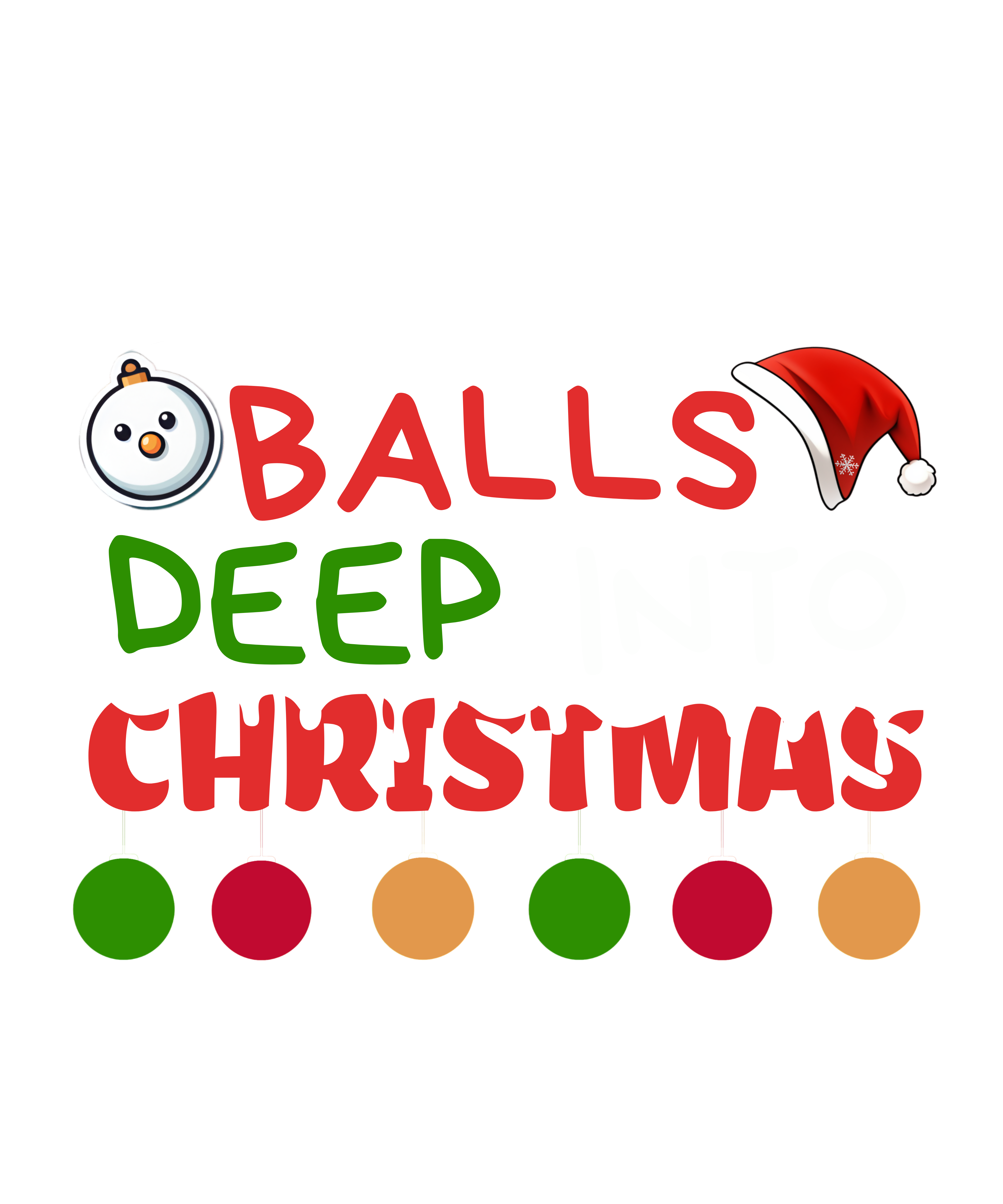 Balls Deep Into Christmas Hoodie hover image