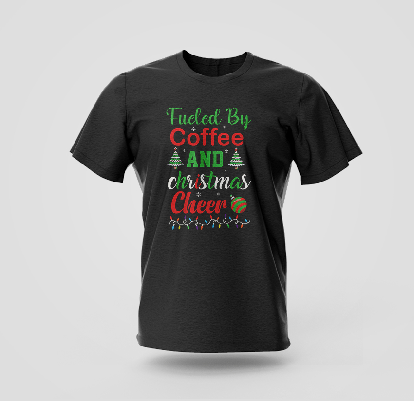 fueled by coffee t-shirt