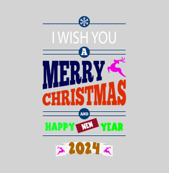 I wish you a merry christmas t-shirt hover image