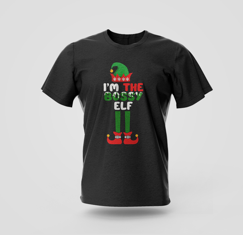 i’m the bossy elf t-shirt