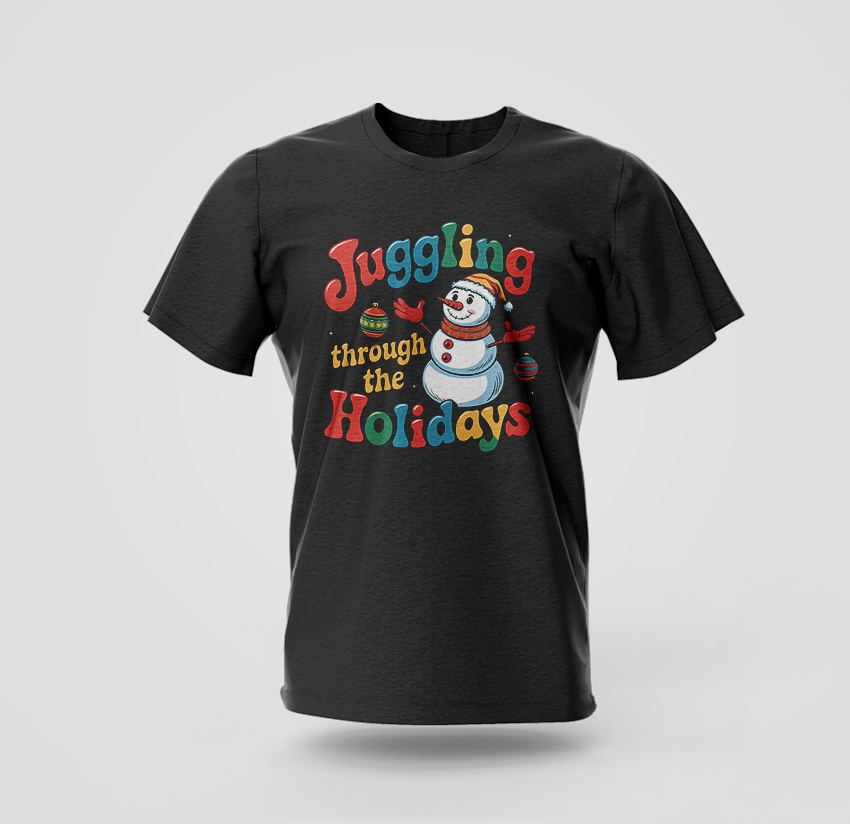 juggling through the holidays t-shirt