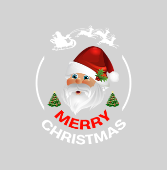 Merry Christmas modern hoodie hover image