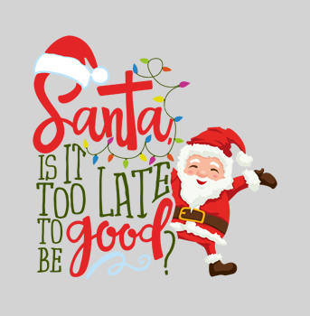 Santa is Too late to be good hoodie hover image