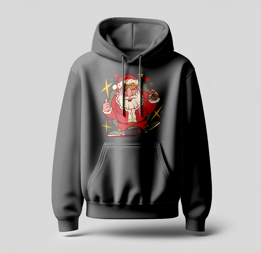 Santa modern hoodie