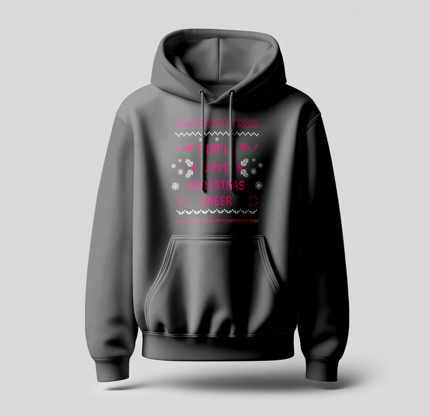 simple joys christmas cheer hoodie