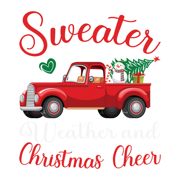 sweater weather and christmas cheer hoodie hover image