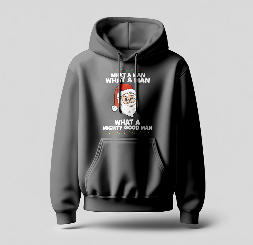 What a man christmas hoodies