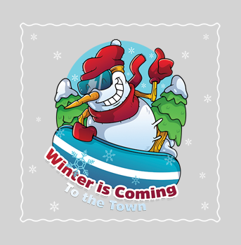 Winter is coming to the town Hoodie hover image