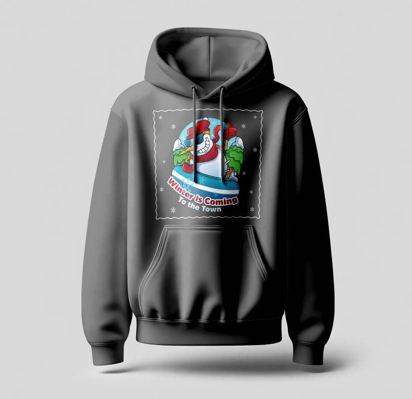 Winter is coming to the town Hoodie