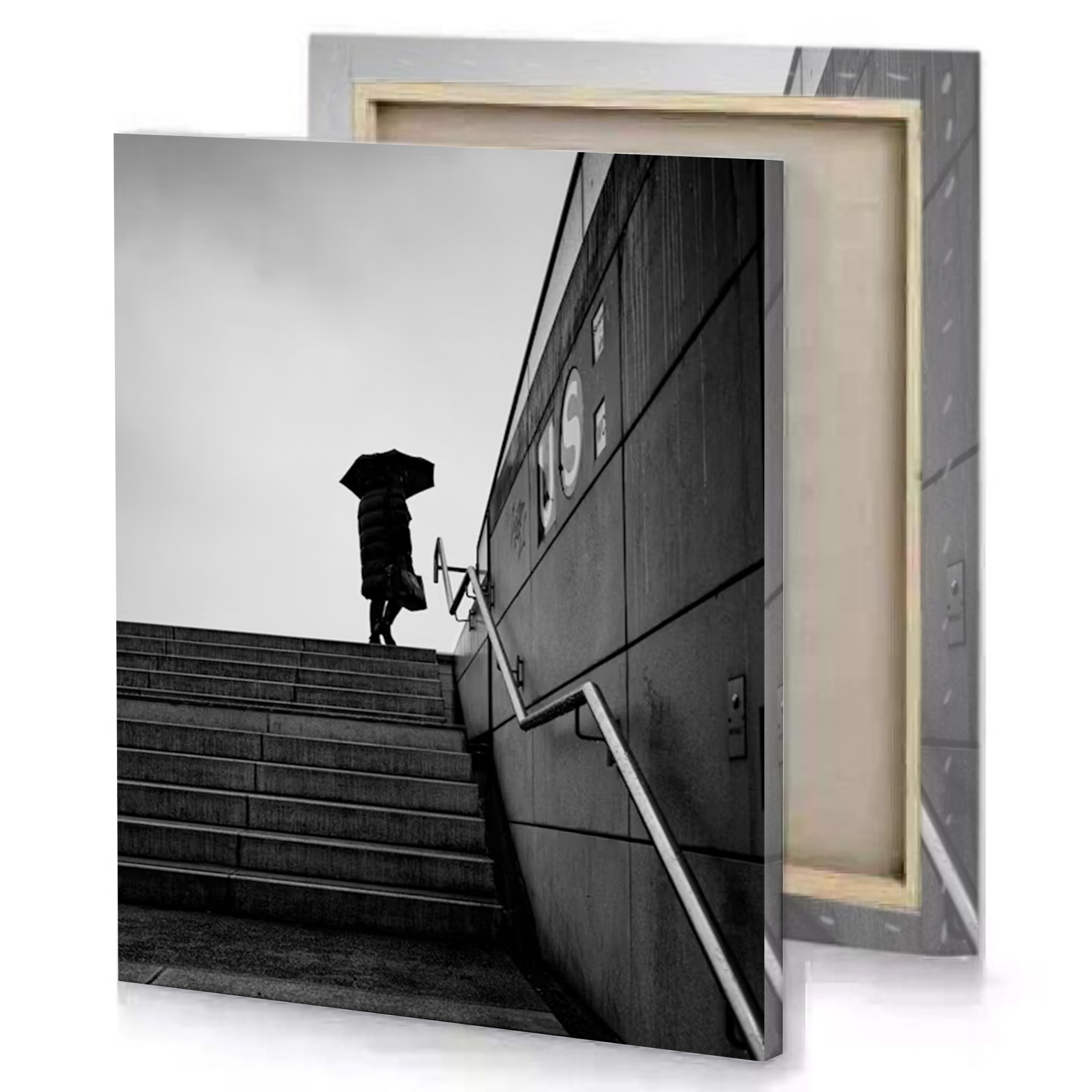 Cloudy Umbrella Outdoor Canvas