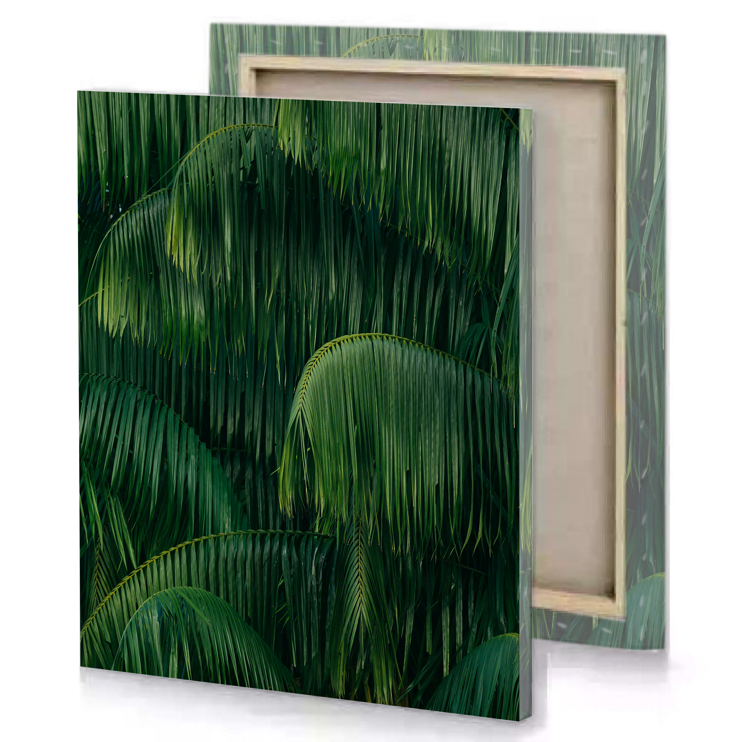 Green Tree Leaves Canvas