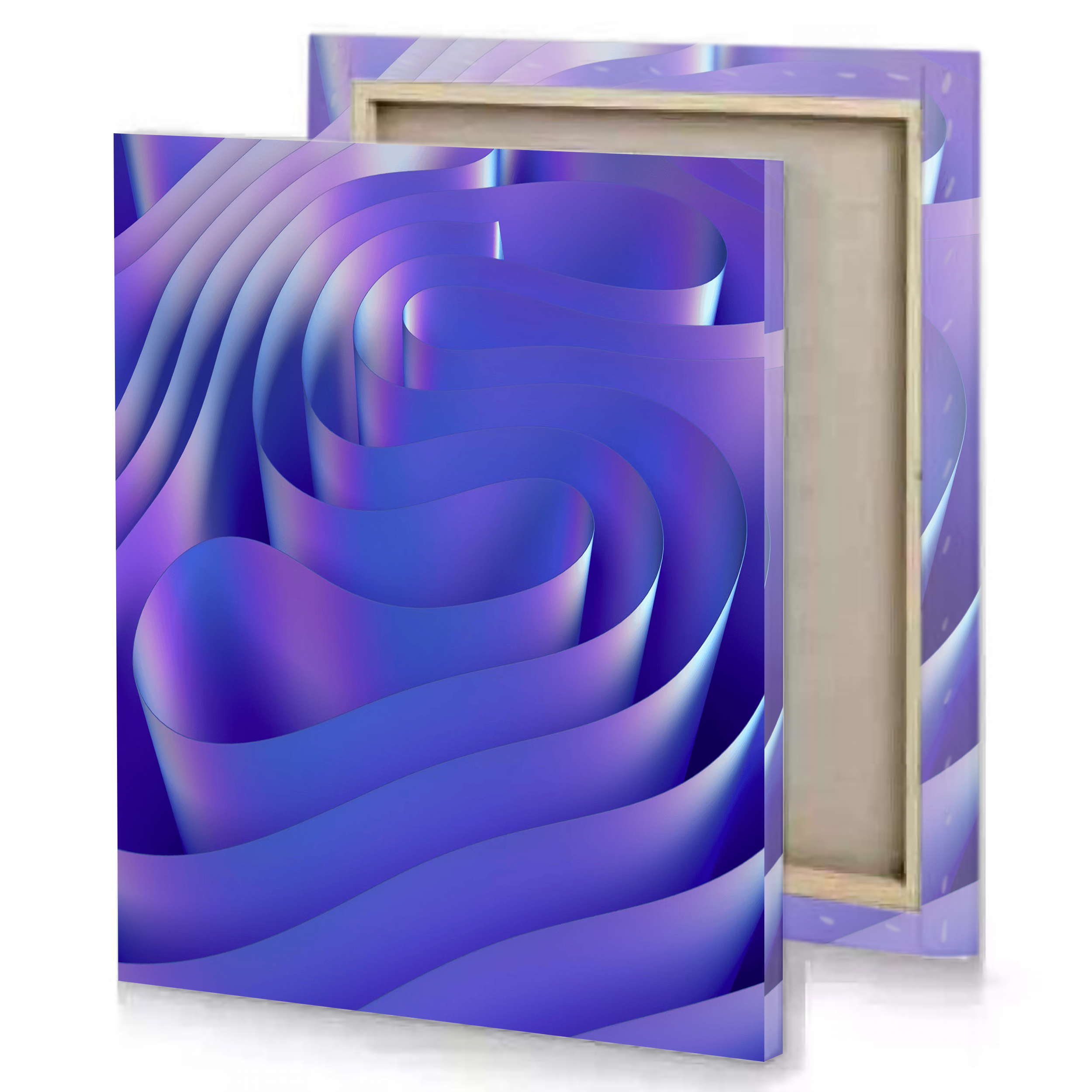 Purple Abstract Tech Canvas