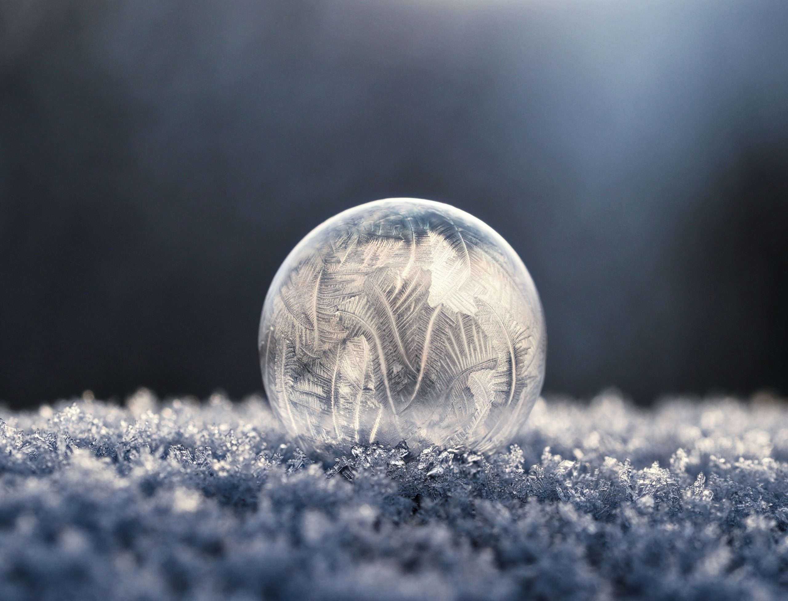 Snow in Winter Crystal Ball