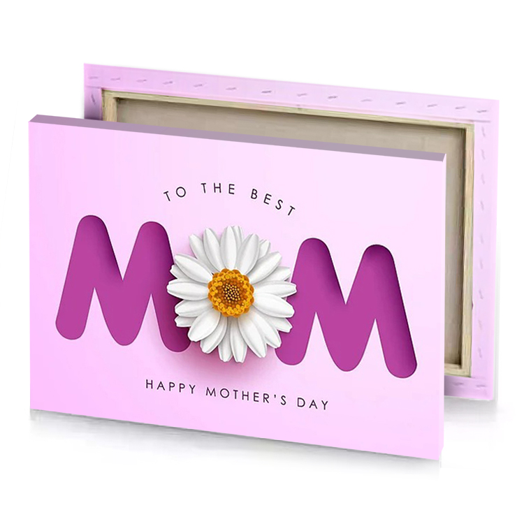 Best Mom Flower Canvas